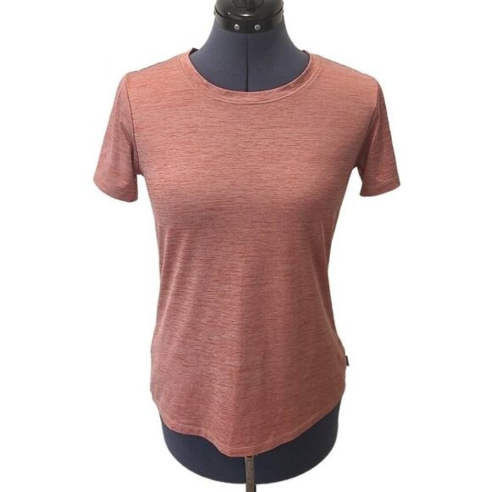 Eddie Bauer heathered salmon short sleeve performance top XS